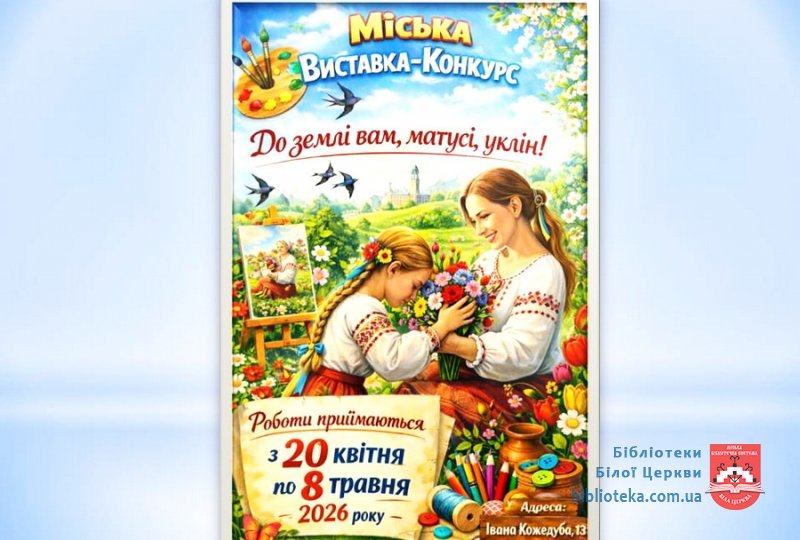 Положення про проведення міської виставки-конкурсу  декоративно-ужиткового мистецтва  «До землі вам, матусі, уклін»